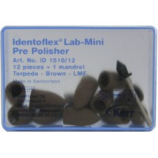 Kerr Identoflex Lab-Mini Pre-polishers Brown - Medium  - 12 + Mdrl – ID 1510/12